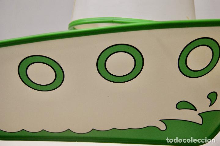 Vintage: lampara de techo barco en blanco y verde - Foto 8