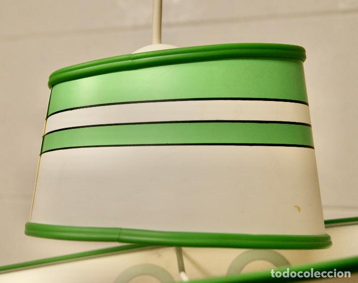 Vintage: lampara de techo barco en blanco y verde - Foto 10