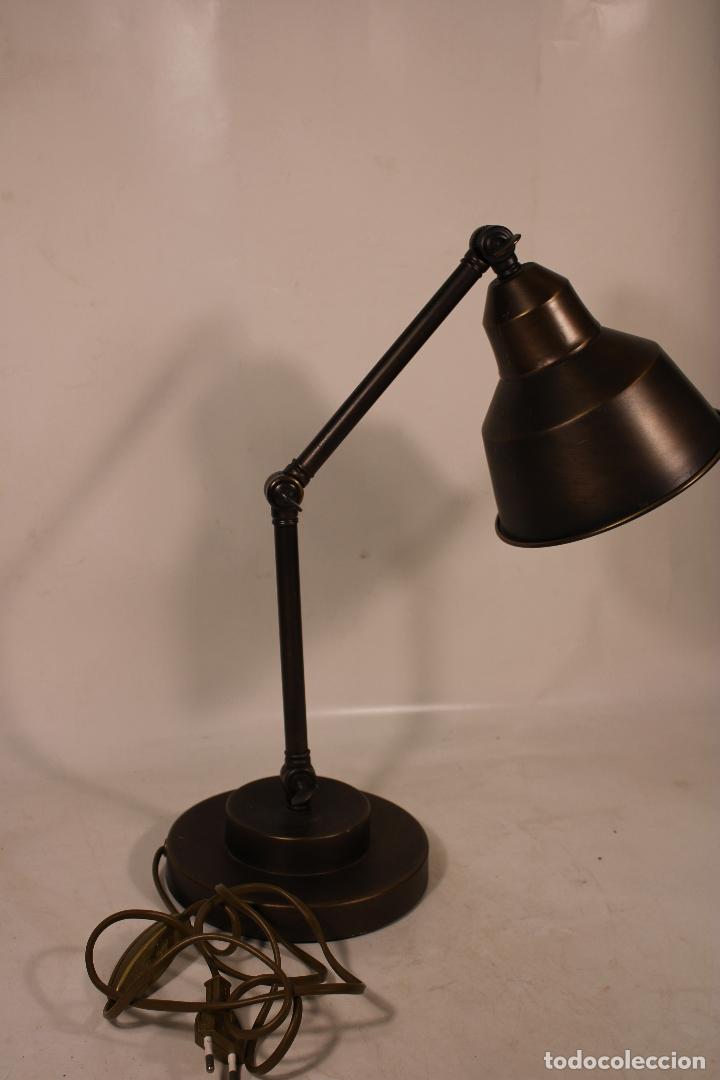 Vintage: lampara flexo de mesa de metal - Foto 2
