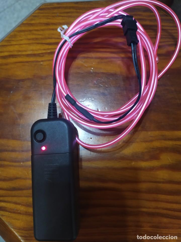 Vintage: L&aacute;mpara de luz led en color Rosa - Foto 2