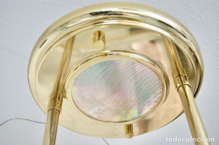 Vintage: lampara de techo dorada y cristal - Foto 17