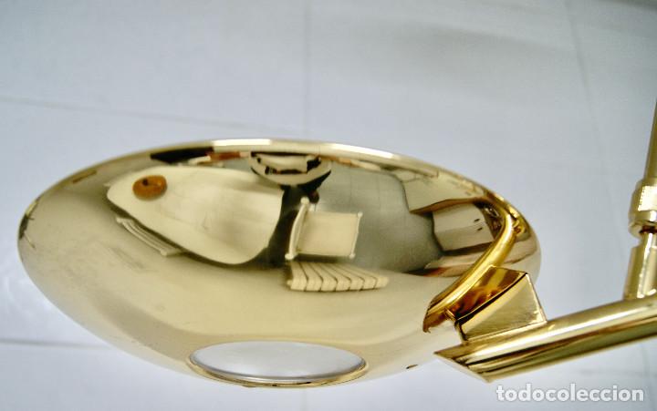 Vintage: lampara de techo dorado y cristal - Foto 7