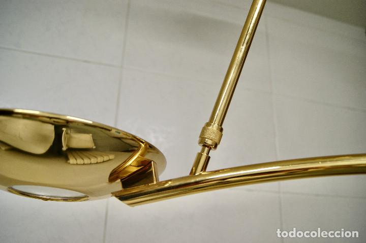 Vintage: lampara de techo dorado y cristal - Foto 8