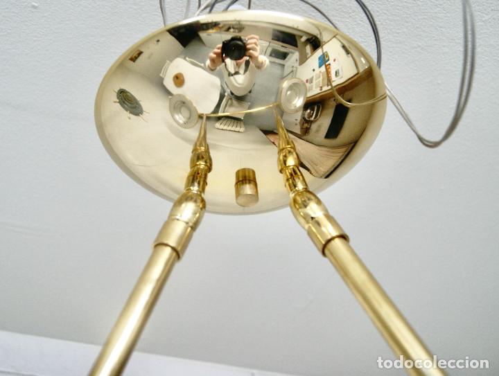 Vintage: lampara de techo dorado y cristal - Foto 12