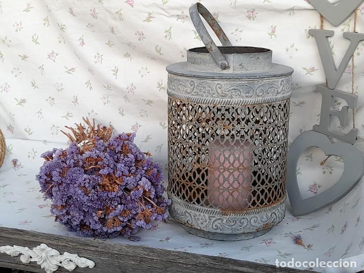 Vintage: Farol de metal gris - Foto 1