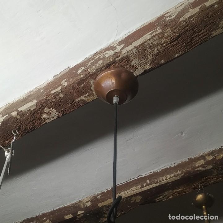 Vintage: Lampara de techo con cristal opaco - Foto 2
