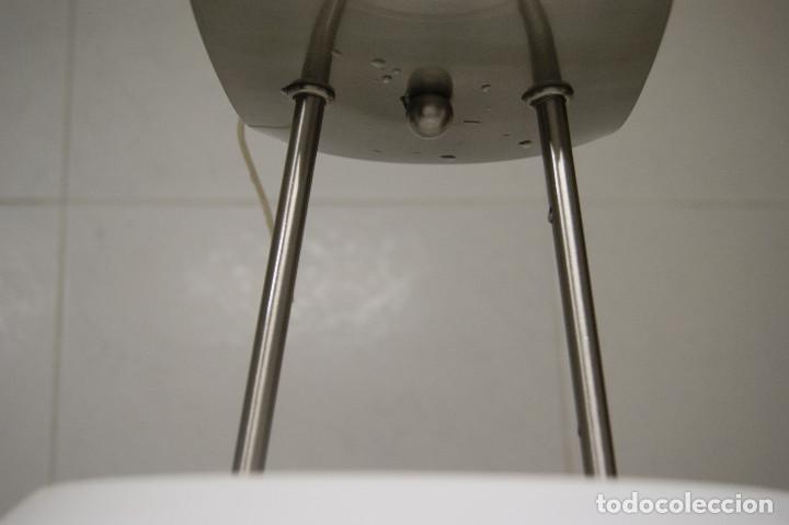 Vintage: lampara de techo niquel mate y cristal - Foto 13