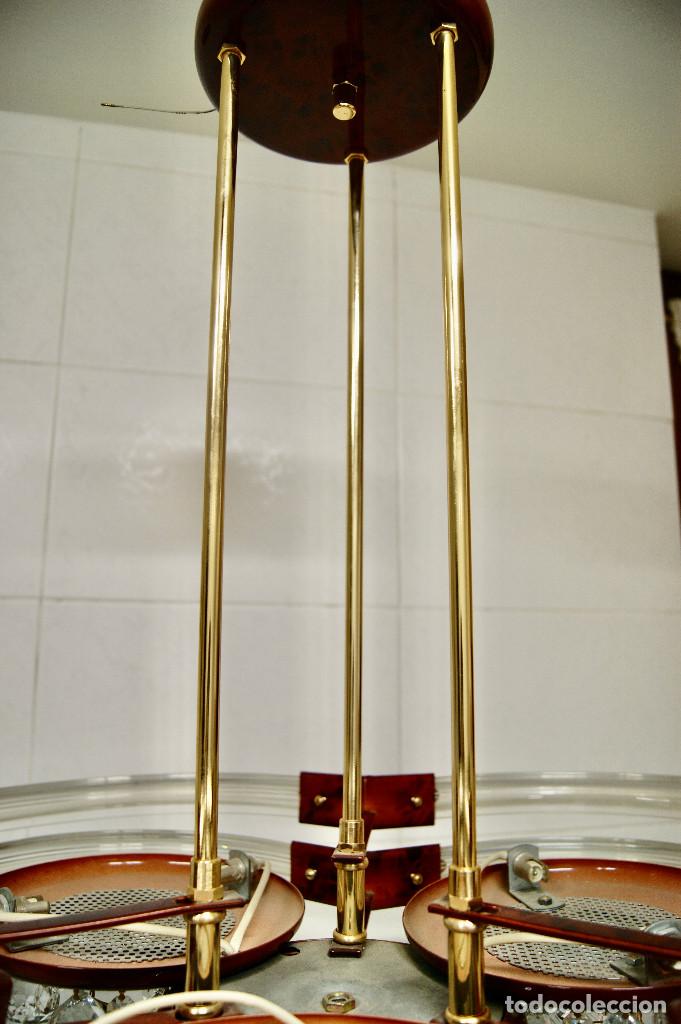 Vintage: lampara de techo ra&iacute;z, dorada, cristal - Foto 17