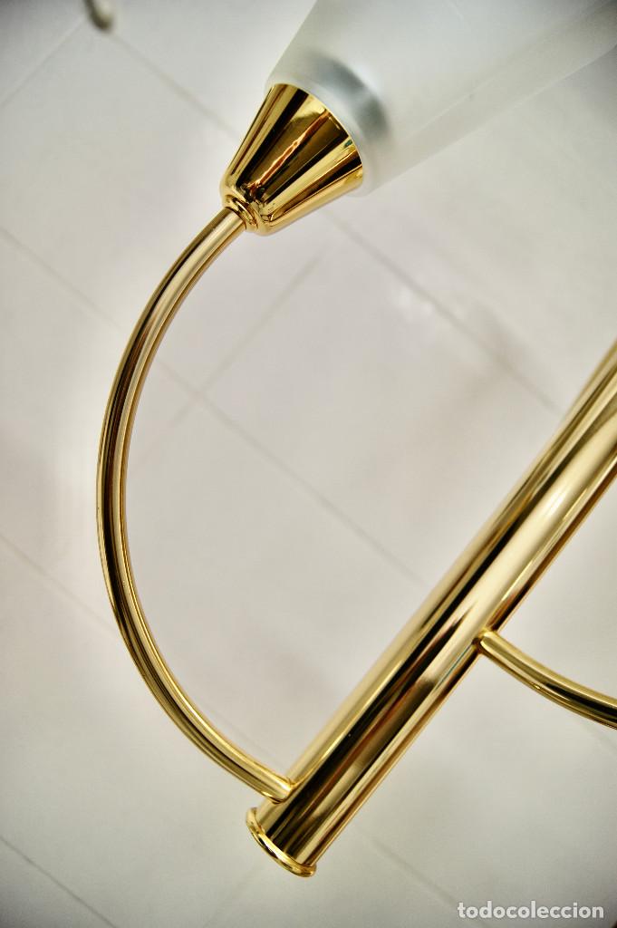 Vintage: lampara de techo, dorado y cristal - Foto 9