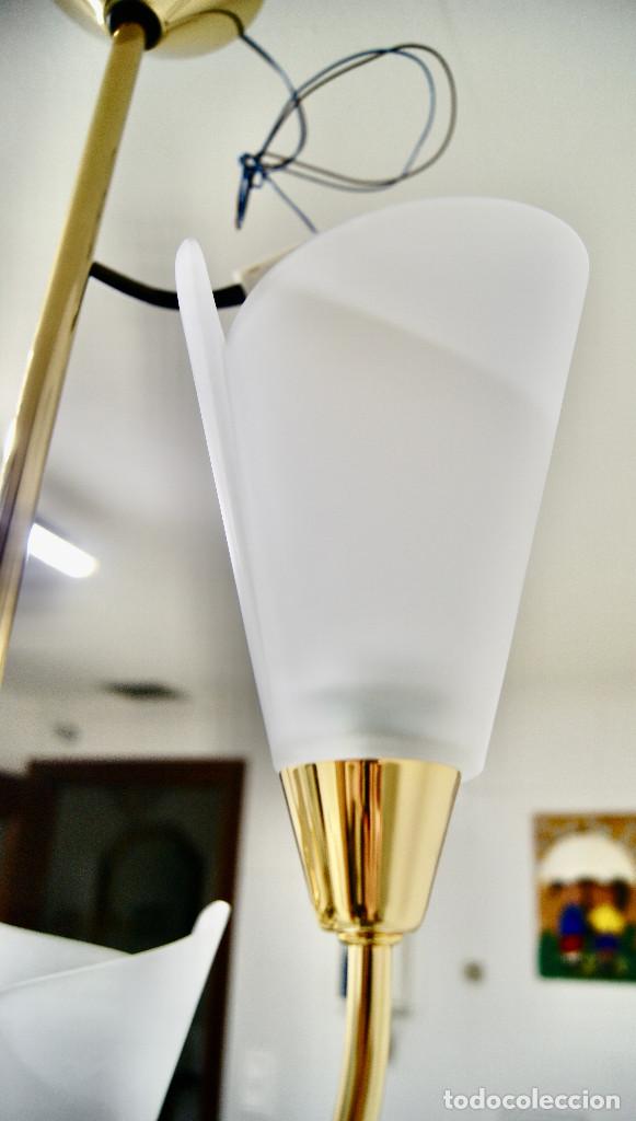 Vintage: lampara de techo, dorado y cristal - Foto 13