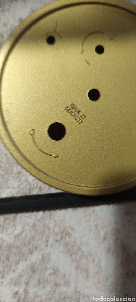 Vintage: Reloj de bronce con base de m&aacute;rmol funciona perfectamente - Foto 6