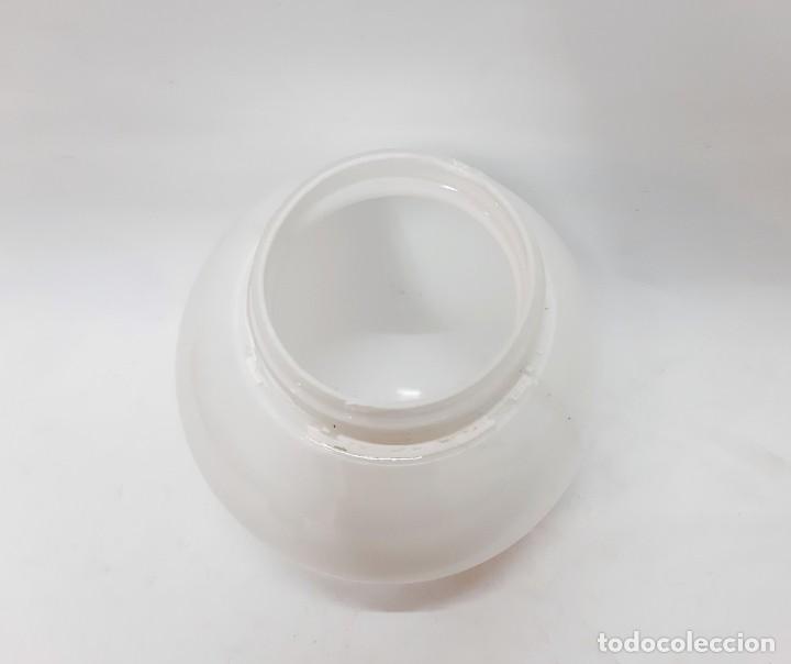 Vintage: Pantalla Globo Cristal Retro Blanco - Foto 4