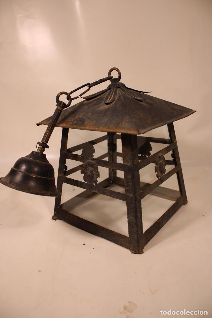 Vintage: antiguo farol de forja - Foto 3