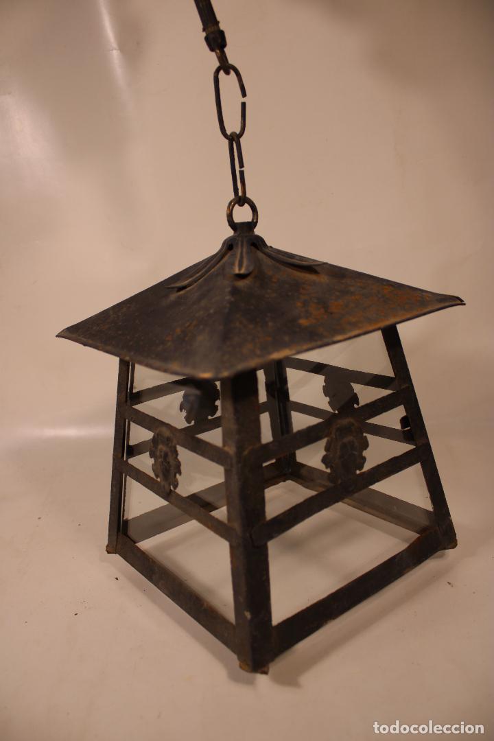 Vintage: antiguo farol de forja - Foto 4