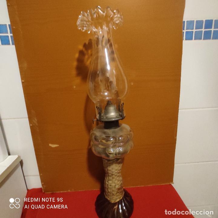 Vintage: quinque de cristal y tulipa - Foto 1