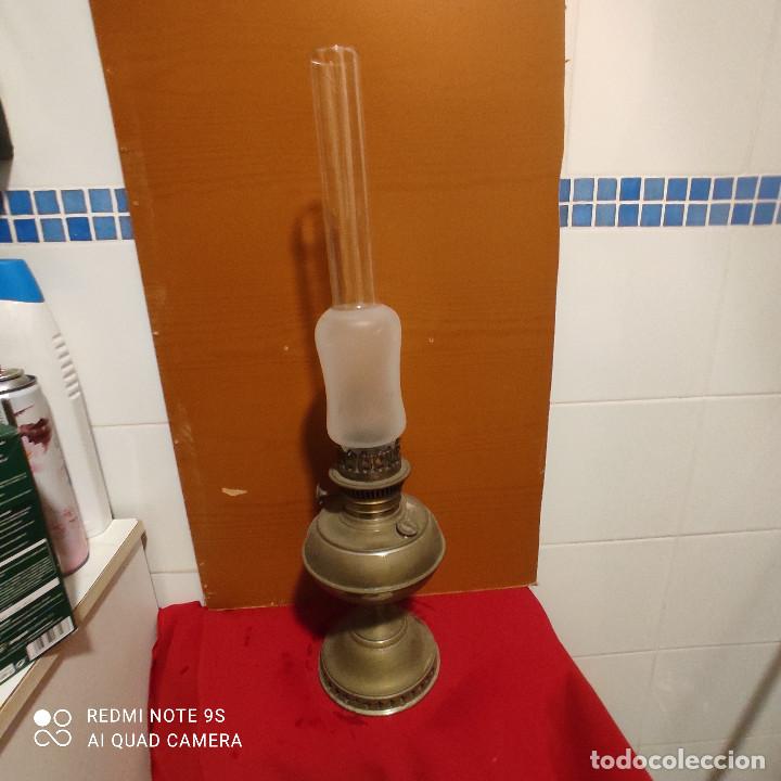Vintage: quinque de metal y tulipa - Foto 1
