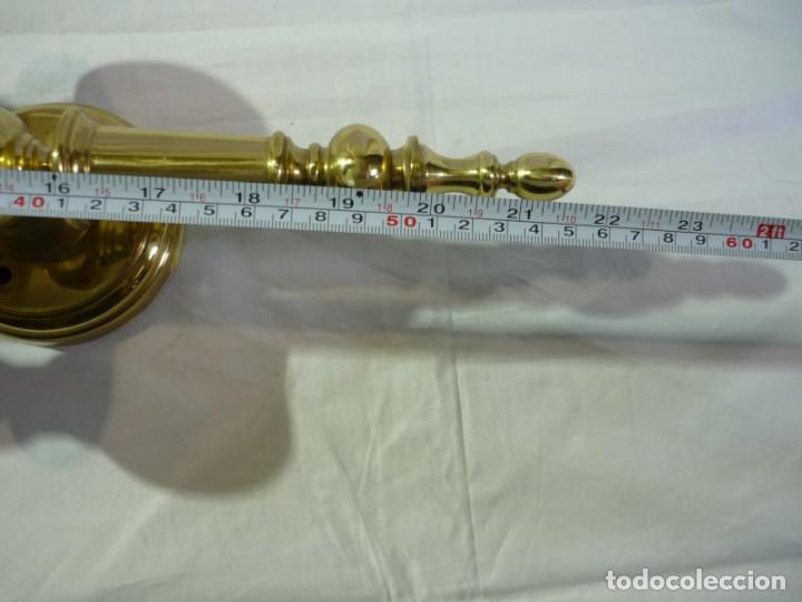 Vintage: Aplique de pared en bronce para dos bombillas - Foto 14