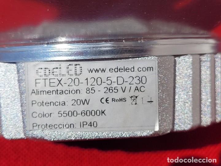 Vintage: Plaf&oacute;n de aluminio, redondo, con LED,23cm - Foto 2