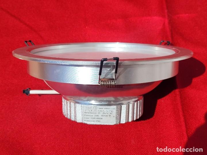 Vintage: Plaf&oacute;n de aluminio, redondo, con LED,23cm - Foto 4