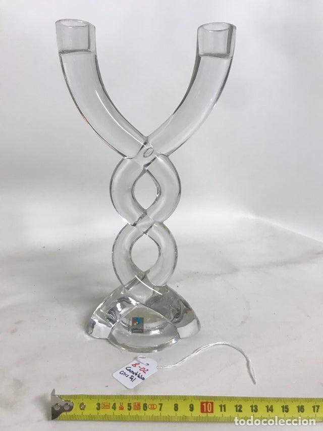 Vintage: Candelabro cristal 2 brazos - Foto 1