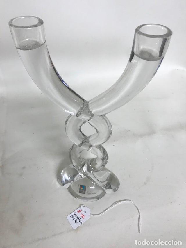 Vintage: Candelabro cristal 2 brazos - Foto 3