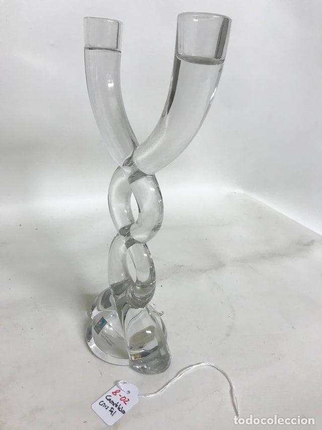 Vintage: Candelabro cristal 2 brazos - Foto 4
