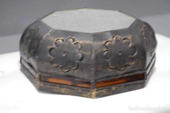Vintage: PLAFON RUSTICO CON CRISTAL VICELADO - Foto 1