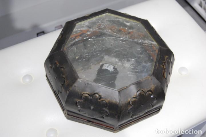 Vintage: PLAFON RUSTICO CON CRISTAL VICELADO - Foto 3