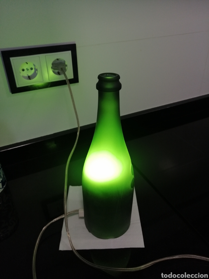 Vintage: Botella cava con luz - Foto 2