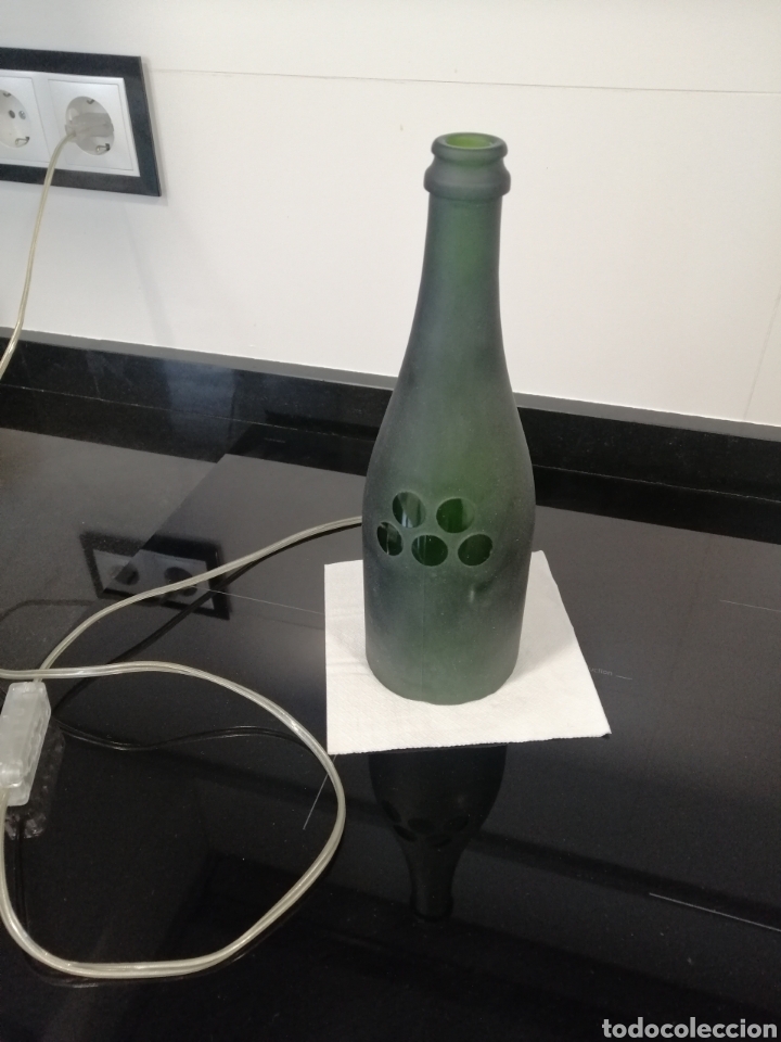 Vintage: Botella cava con luz - Foto 1