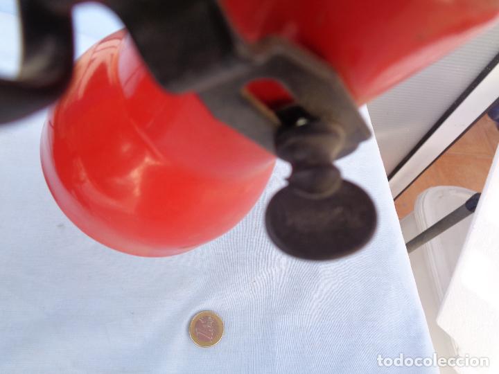 Vintage: L&Aacute;MPARA FLEXO ROJO HROGU - Foto 4