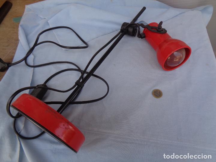 Vintage: L&Aacute;MPARA FLEXO ROJO HROGU - Foto 6