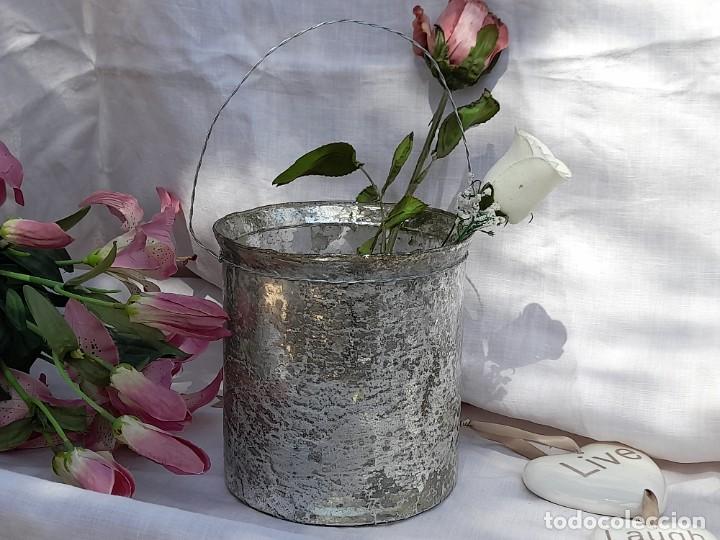 Vintage: Portavela de cristal - Foto 1