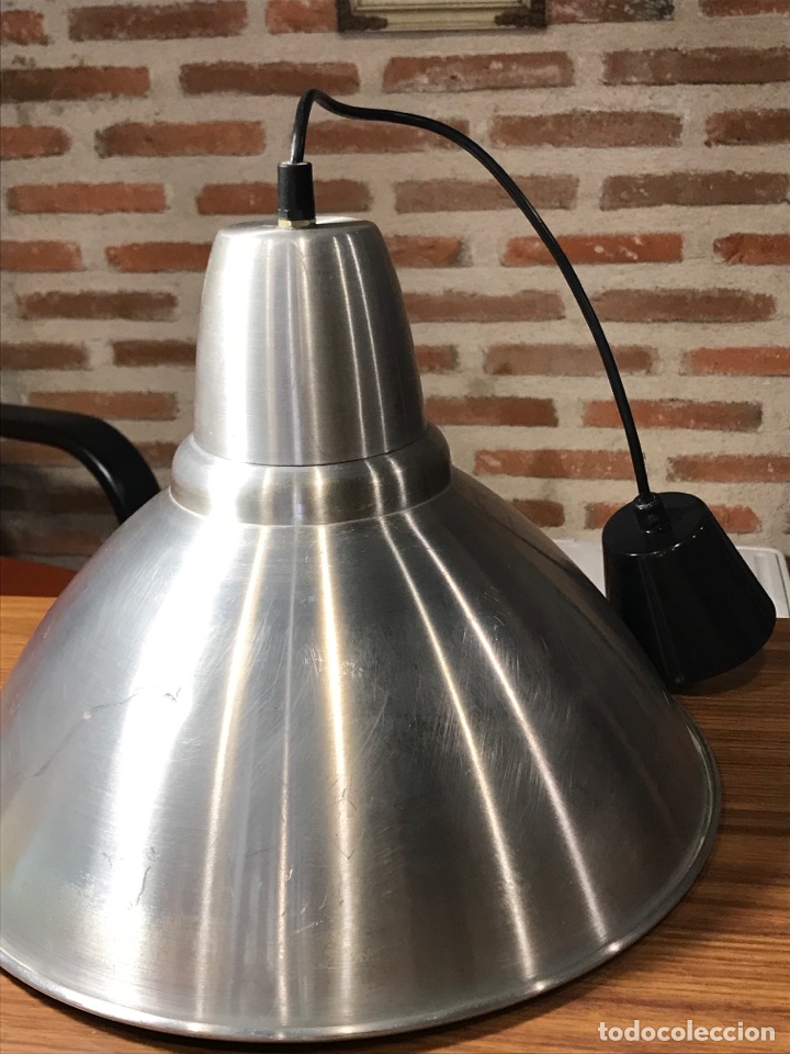 Vintage: L&aacute;mpara de techo estilo industrial en aluminio - Foto 2