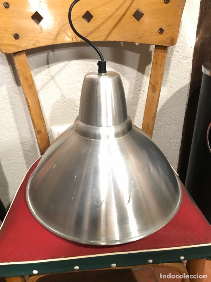 Vintage: L&aacute;mpara de techo estilo industrial en aluminio - Foto 4