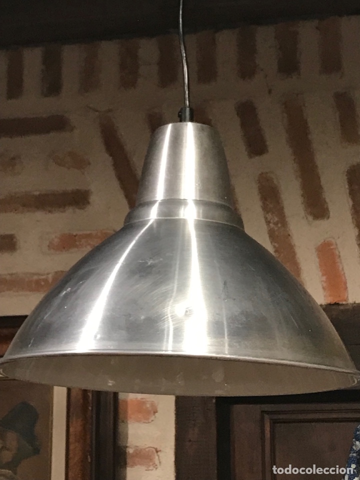 Vintage: L&aacute;mpara de techo estilo industrial en aluminio - Foto 1