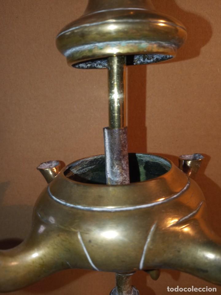 Vintage: LAMPARA DE ACEITE. - Foto 4