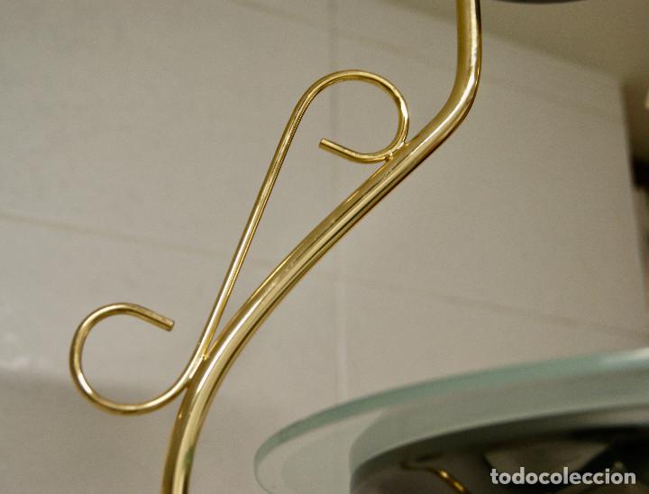 Vintage: lampara de techo oro, grafitoy cristal - Foto 12