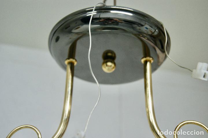 Vintage: lampara de techo oro, grafitoy cristal - Foto 14
