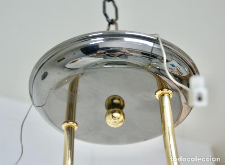 Vintage: lampara de techo oro, grafitoy cristal - Foto 15