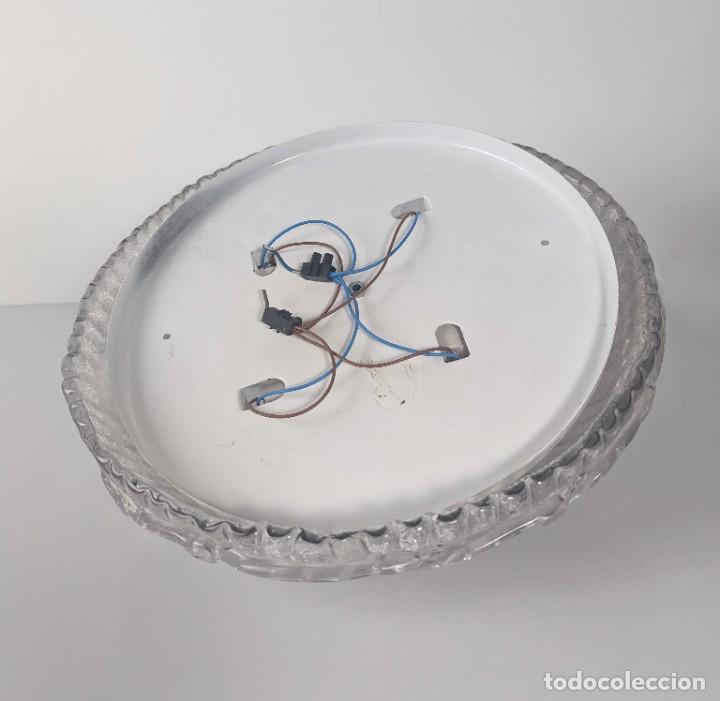 Vintage: L&aacute;mpara de techo en cristal de Murano texturizado - Foto 5