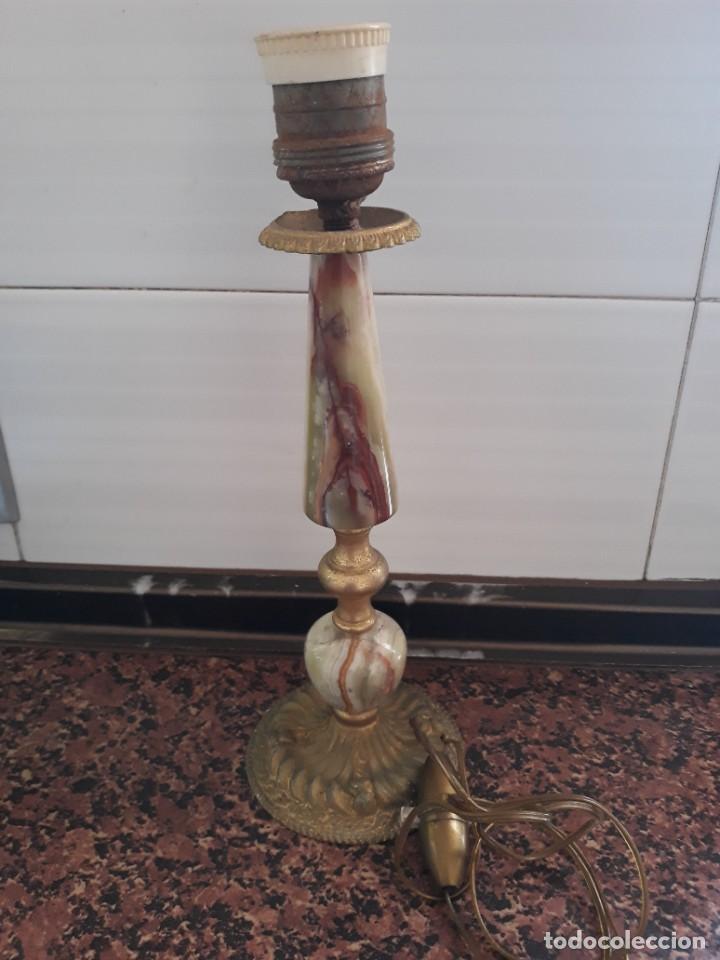 Vintage: L&aacute;mpara de m&aacute;rmol - Foto 1