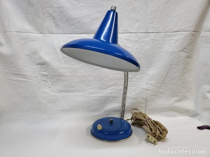Vintage: LAMPARA DE MESA VINTAGE AZUL - Foto 1