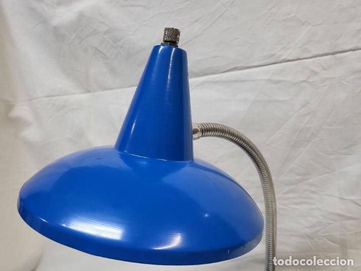 Vintage: LAMPARA DE MESA VINTAGE AZUL - Foto 3
