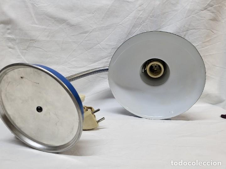 Vintage: LAMPARA DE MESA VINTAGE AZUL - Foto 5