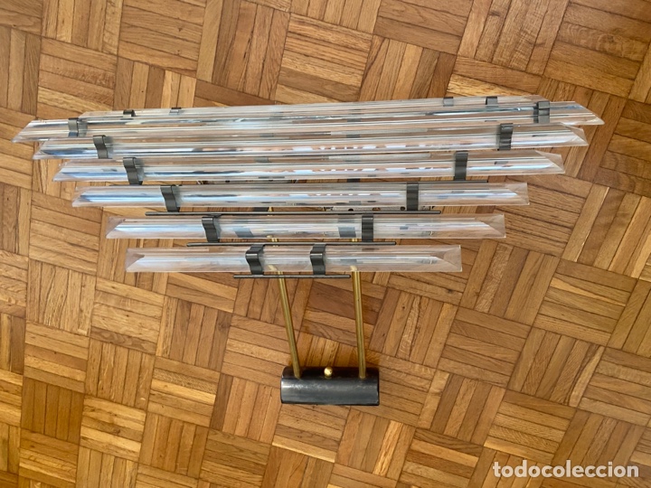 Vintage: Espectacular lampara de techo de cristal - Foto 8