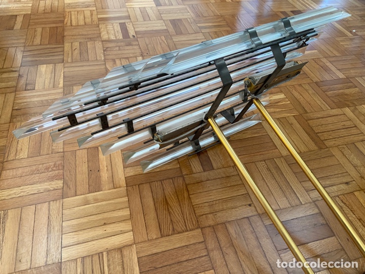 Vintage: Espectacular lampara de techo de cristal - Foto 12