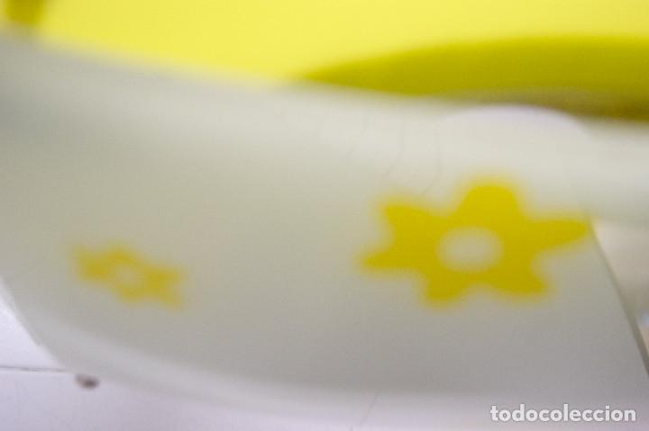 Vintage: lampara de techo amarillo, cromo, blanco y cristal - Foto 12