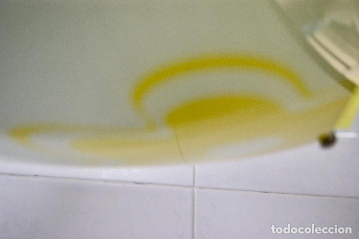 Vintage: lampara de techo amarillo, cromo, blanco y cristal - Foto 13