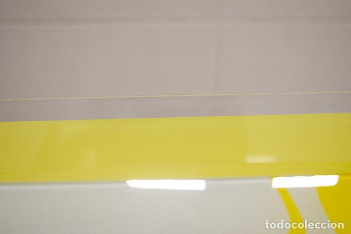 Vintage: aplique/plaf&oacute;n amarillo, blanco y cristal - Foto 11